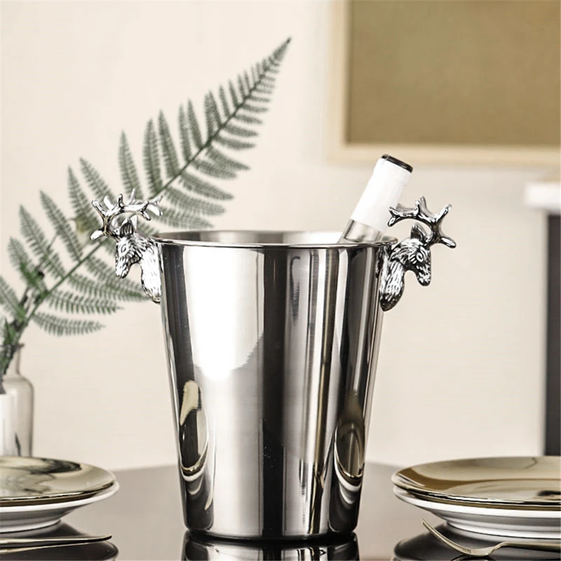 3л ведро для льда из нержавеющей стали вина охладитель бутылок шампанского пива