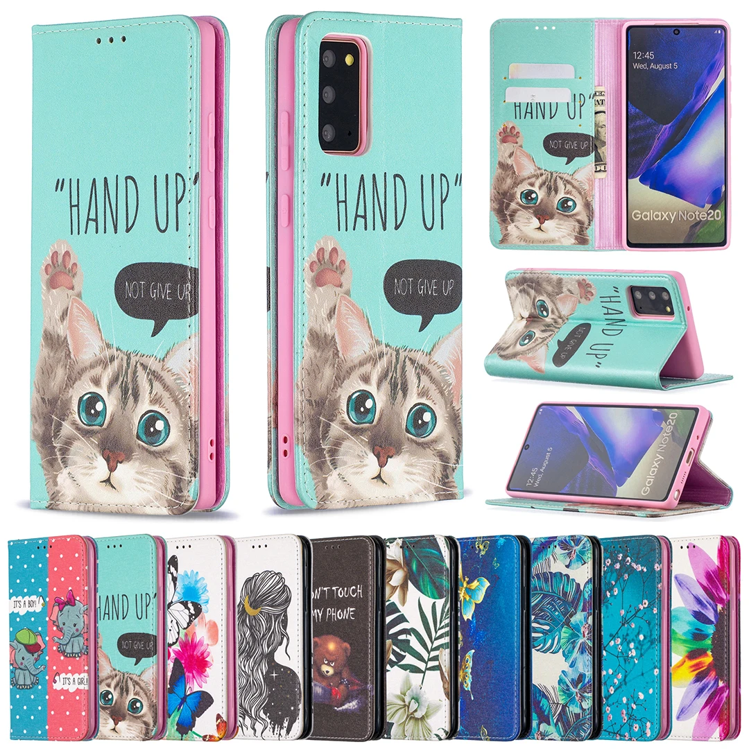 

Samsung Note 20 Ultra Painted leather Phone case Magnetic flip cover