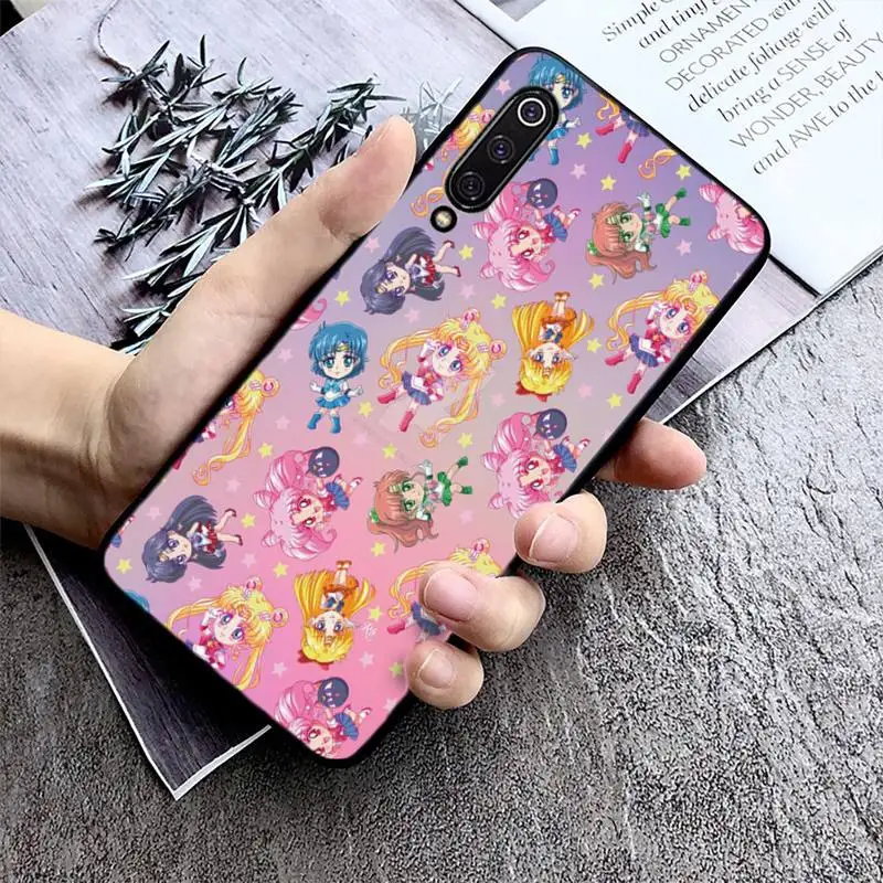 

FHNBLJ Sailor Moon Phone Case Phone Case For Xiaomi mi9 mi8 F1 9SE 10lite note10lite Mi8lite Back Coque xiaomimi5x
