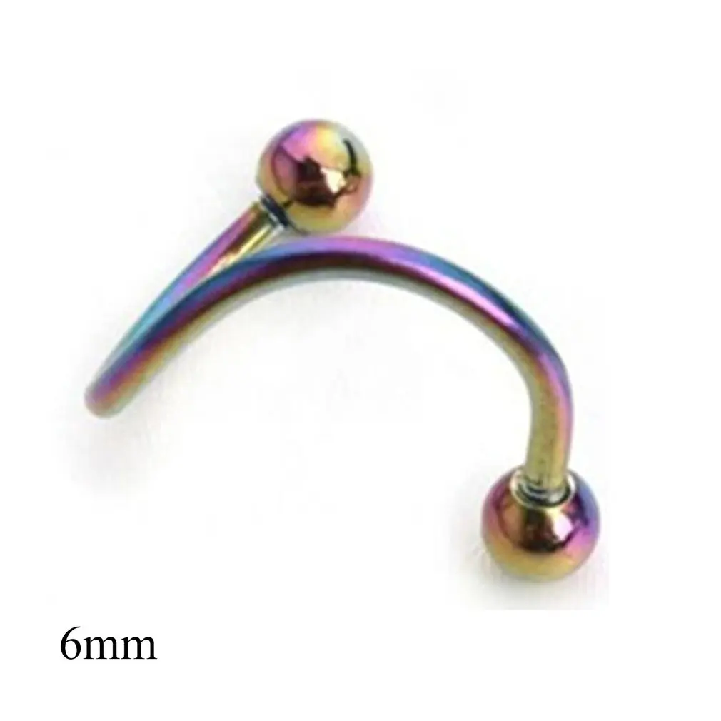 Ear Nail Bone Barbell Earring Piercing helix ear stud tragus Black Silver Gold Cartilage Ring For Men Women | Украшения и