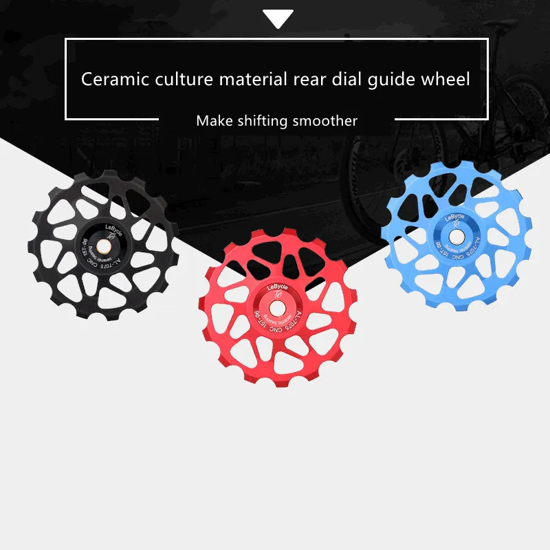 

Bicycle Accessories 6 Color 1pcs 11T 13T MTB Mountain Road Bikes Bicycles Rear Derailleur Pulley Roller Idler Bearing Jockey