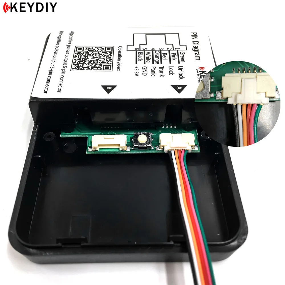 Новый универсальный интерфейс KEYDIY KD для дистанционного управления (6 контактов)