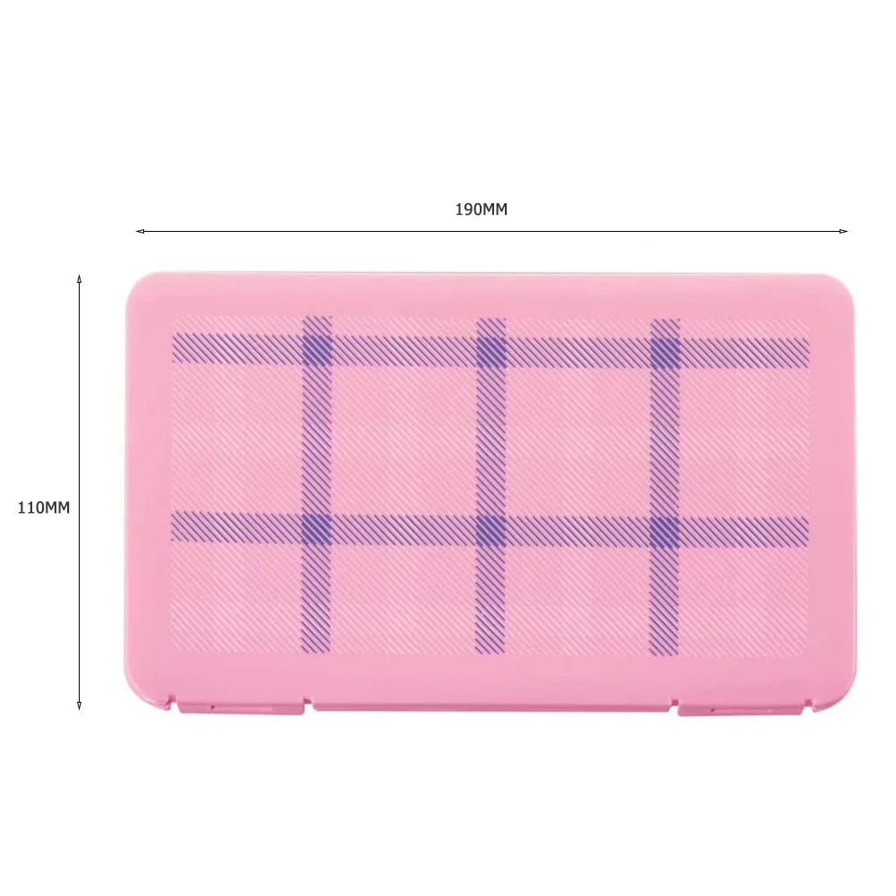 

2pcs Portable Face Masks Storage Box Disposable Mask Container Dustproof Disposable Mouth Cover Seal Holder Case 190x110x12mm