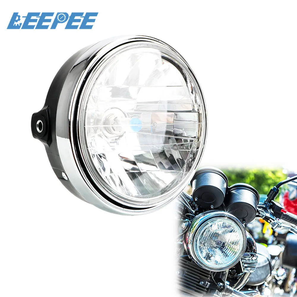 12V мотоциклетный галогенный головной светильник налобный фонарь в сборе лампы