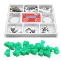 100 pcs dental matrix full kit sectional contoured matrices 40 pcs silicone add on wedges dentist tools dentistry materials