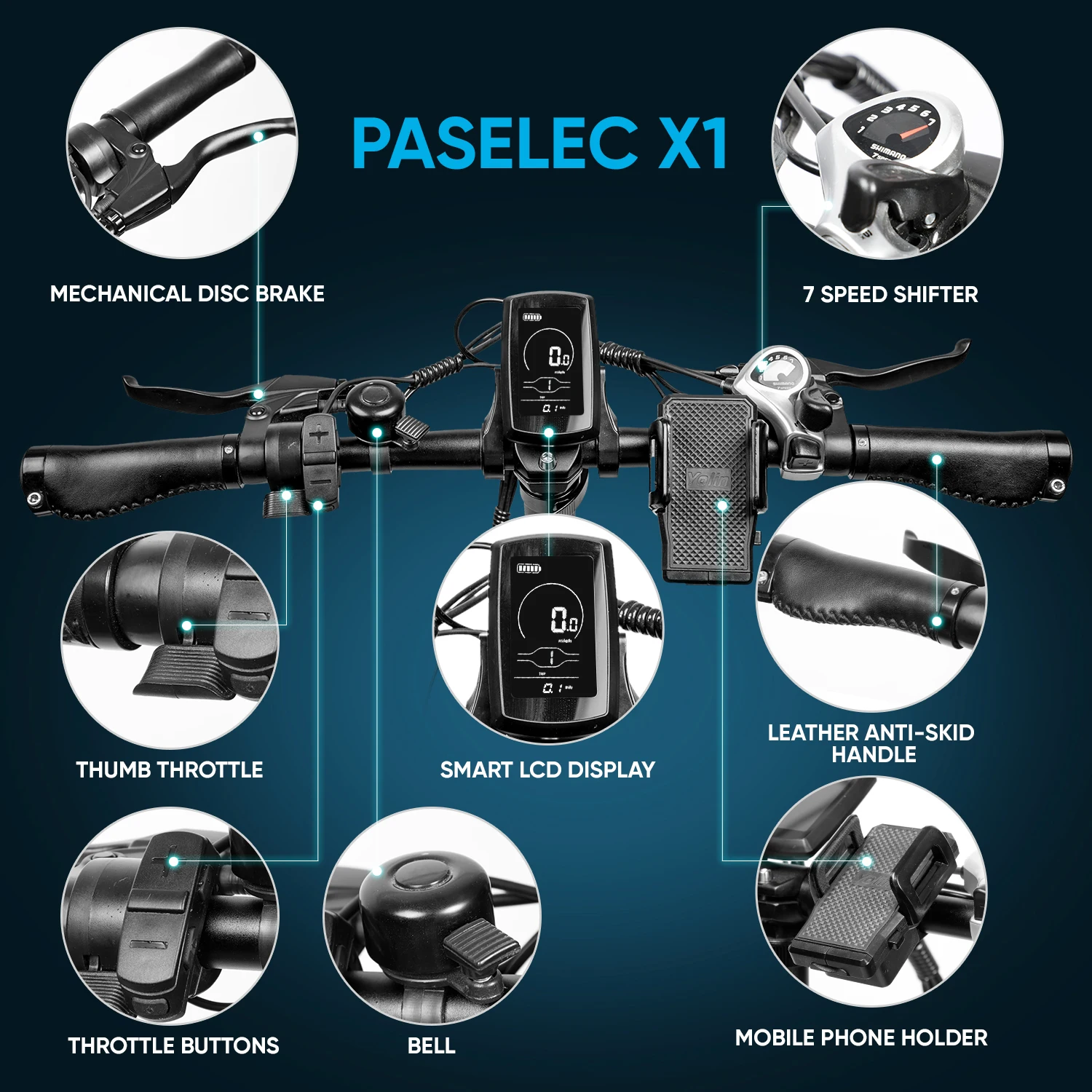 Bestellen Paselec Elektrische Fett Reifen Faltrad PX1 20