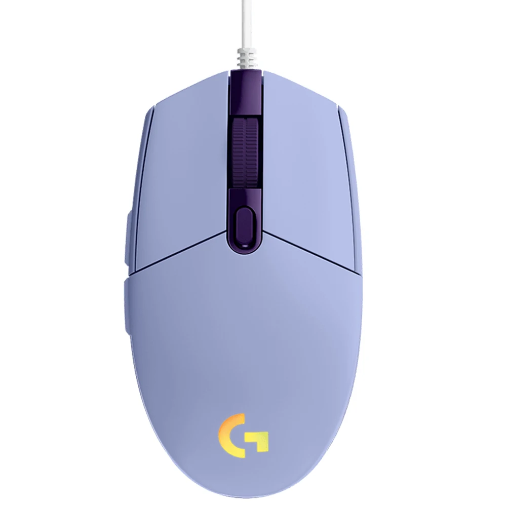 Проводная игровая мышь Logitech G102 LIGHTSYNC RGB 4 цвета 8000DPI Регулируемая 6 программируемых