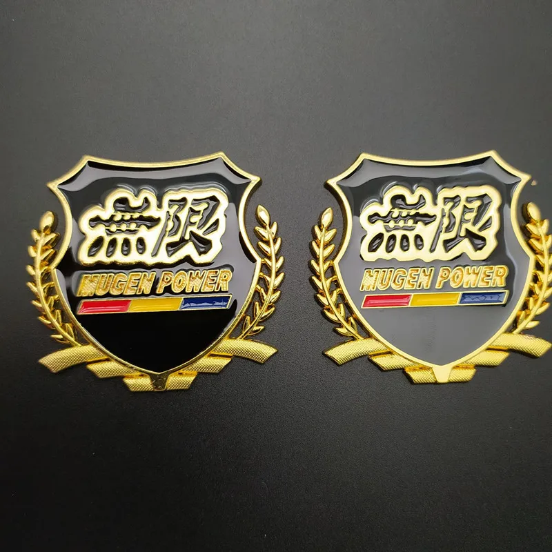 2 шт. 3D Металлическая Автомобильная наклейка эмблема чехол Стайлинг автомобиля