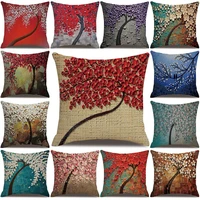 3d branch flower throw pillow protector case cushion cover sofa bedding articles