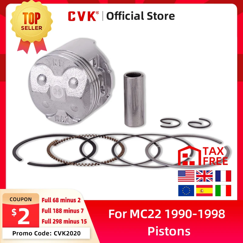 CVK детали цилиндра двигателя поршневые и кольца наборы для HONDA CBR250RR MC22 CBR22 1990 1998
