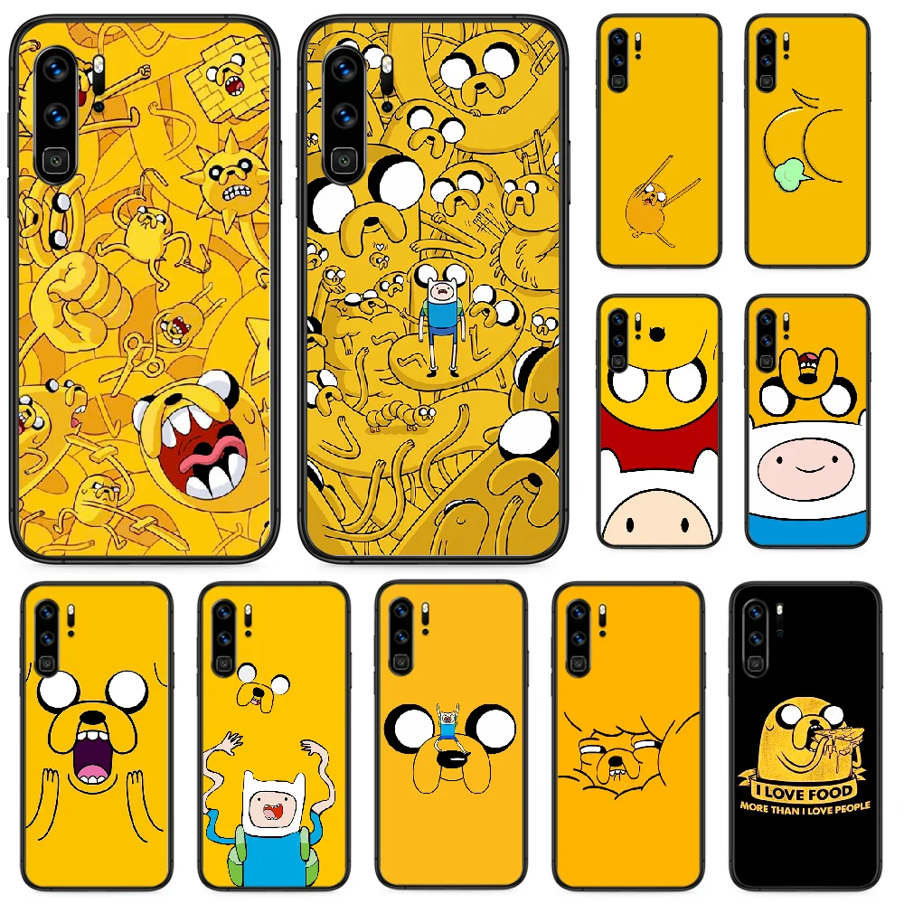 

Adventure time Beemo BMO Jake Finn Phone case For Huawei P Mate Smart 10 20 30 40 Lite Z 2019 Pro black coque fashion cell cover