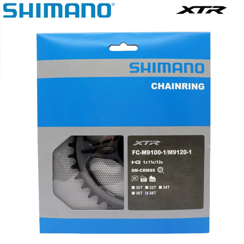 

Велосипедная Корона Shimano XTR SM CRM95, фонарь с 4 ручками для FC M9100/M9120, 12 скоростей, 34T, 36T, 38T, для горного велосипеда