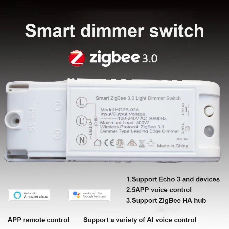 

Модуль регулисветильник Tuya Zigbee, переключатель света с дистанционным управлением через приложение, голосовое управление, переключатель для...