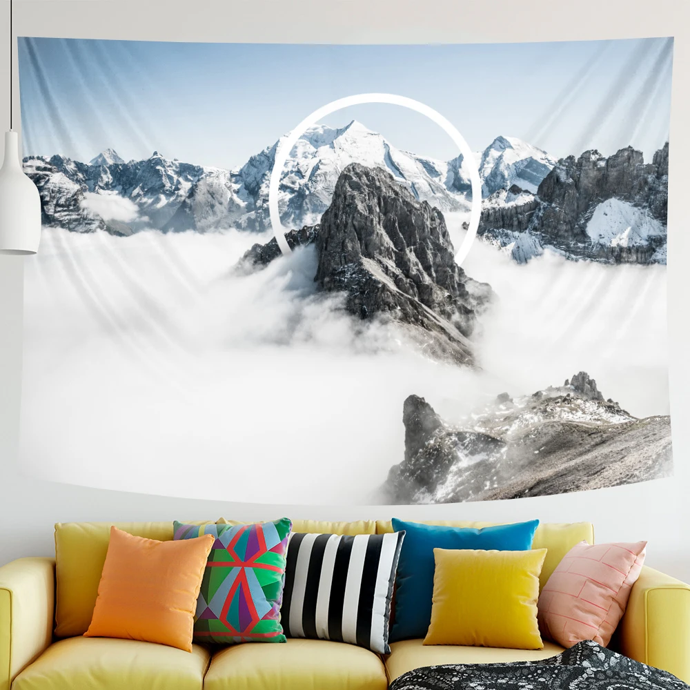 Морской пейзаж домашнее художественное украшение психоделический гобелен со