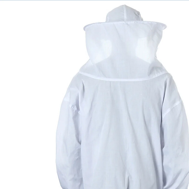 Пчеловодство защитный костюм куртка практичный Белый одежда вуаль платье с
