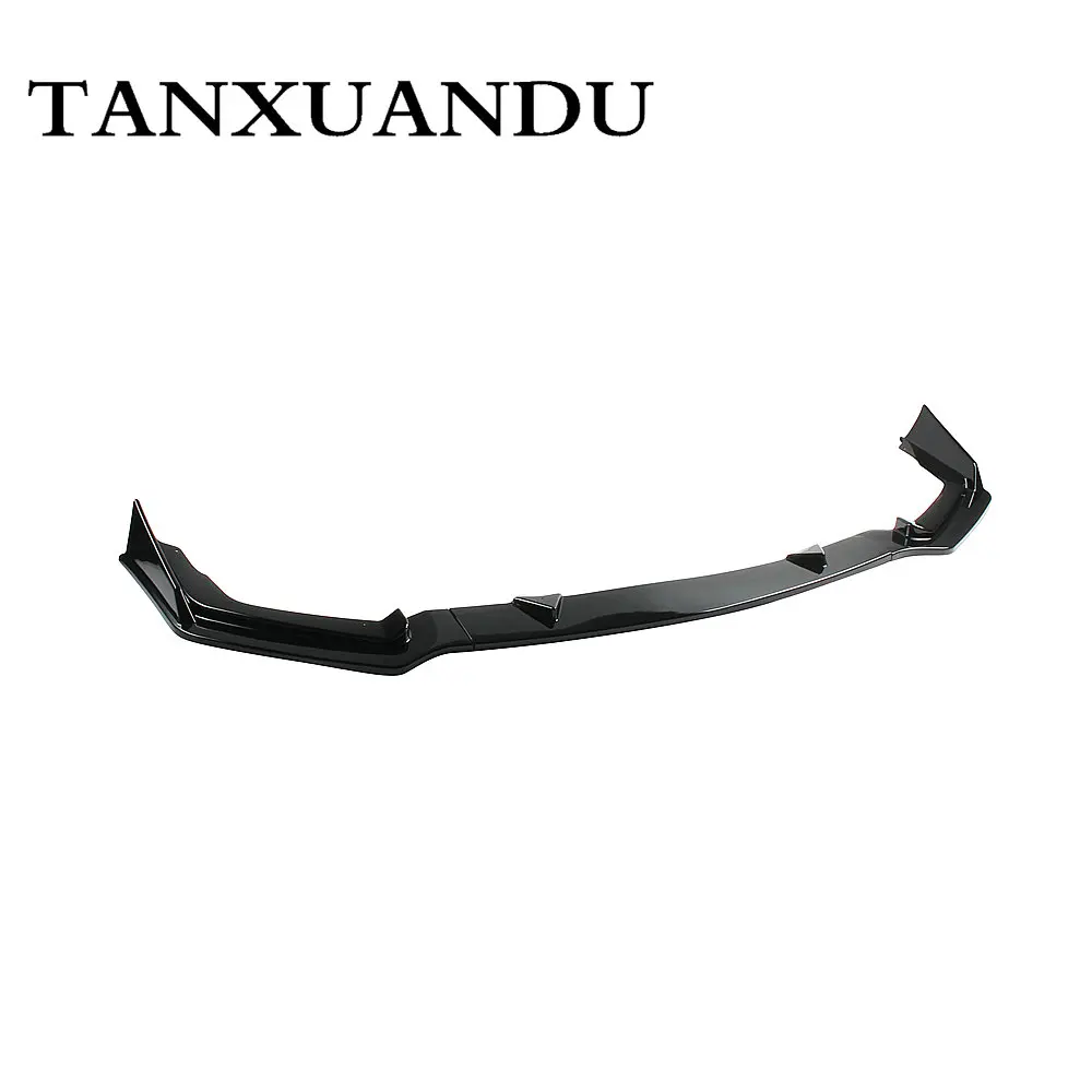 1026 роспись черный глянец 3 ступенчатый передний бампер спойлер днища крыло Спорт