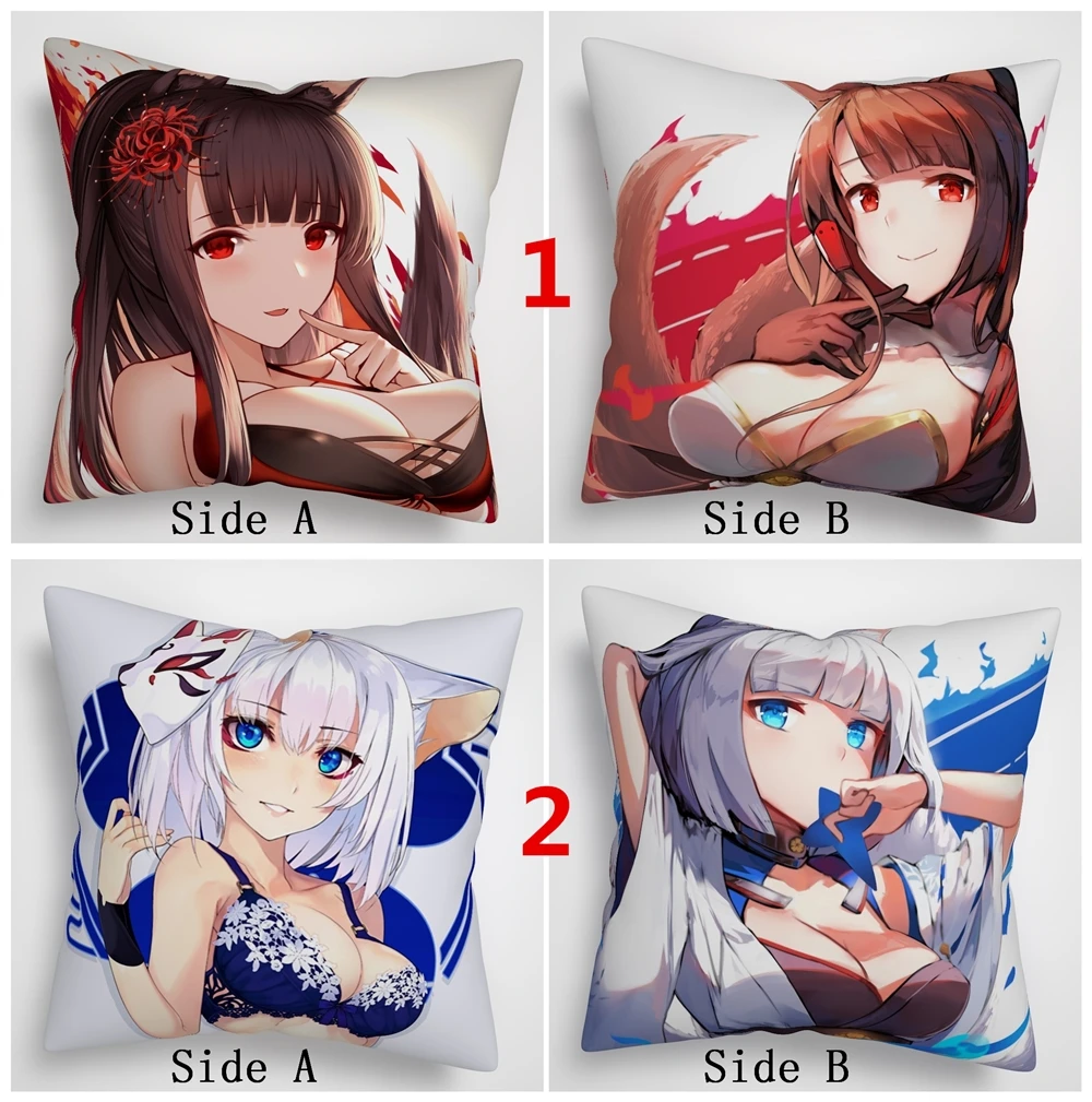 

Suef Аниме Манга Азур Лейн АТАГИ Кага Атаго аниме Двусторонняя Подушка Чехол для подушки