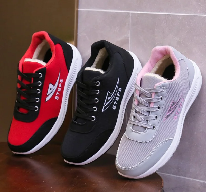 High Quality New Women Winter Warm Sneakers Casual Shoes Women Fashion Breathable Running Flat shoes