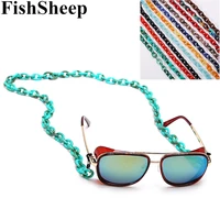 fishsheep 70cm new acrylic chain sunglasses chain reading glasses adjustable hanging thin chain lanyard cord holder neck strap