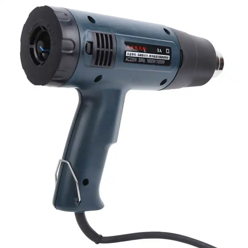 Электрический термовоздушный пистолет 220V 1600W с регулируемой горячей и холодной температурой для сварки пластика с европейской и австралийской вилками.