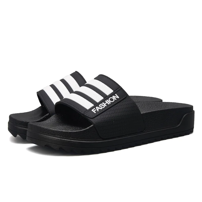 2020Men летние тапочки домашние мягкие дышащие плоские шлепанцы Нескользящие