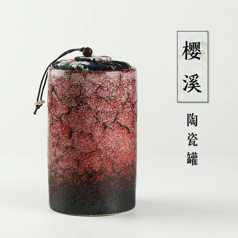 

Chinese Ceramic Tea Caddy Canister Vintage Jar Storage Japanese Tea Caddy Organizer Voorraadbussen Keuken Home Garden BL50CG