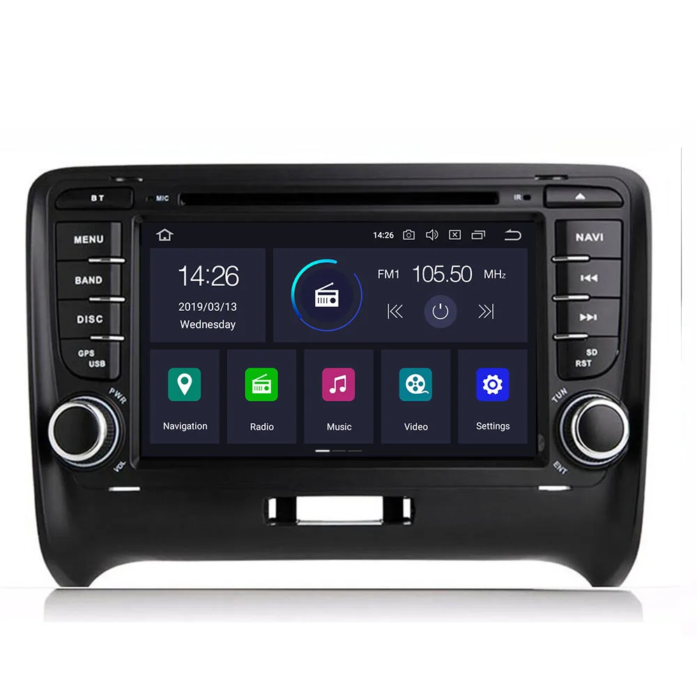 

AutoRadio GPS 2 Din Android 10 Car DVD Multimedia For AUDI TT MK2 8J 2006 2007 2008 2009 2010 2011 2012014 Navigation DSPStereo