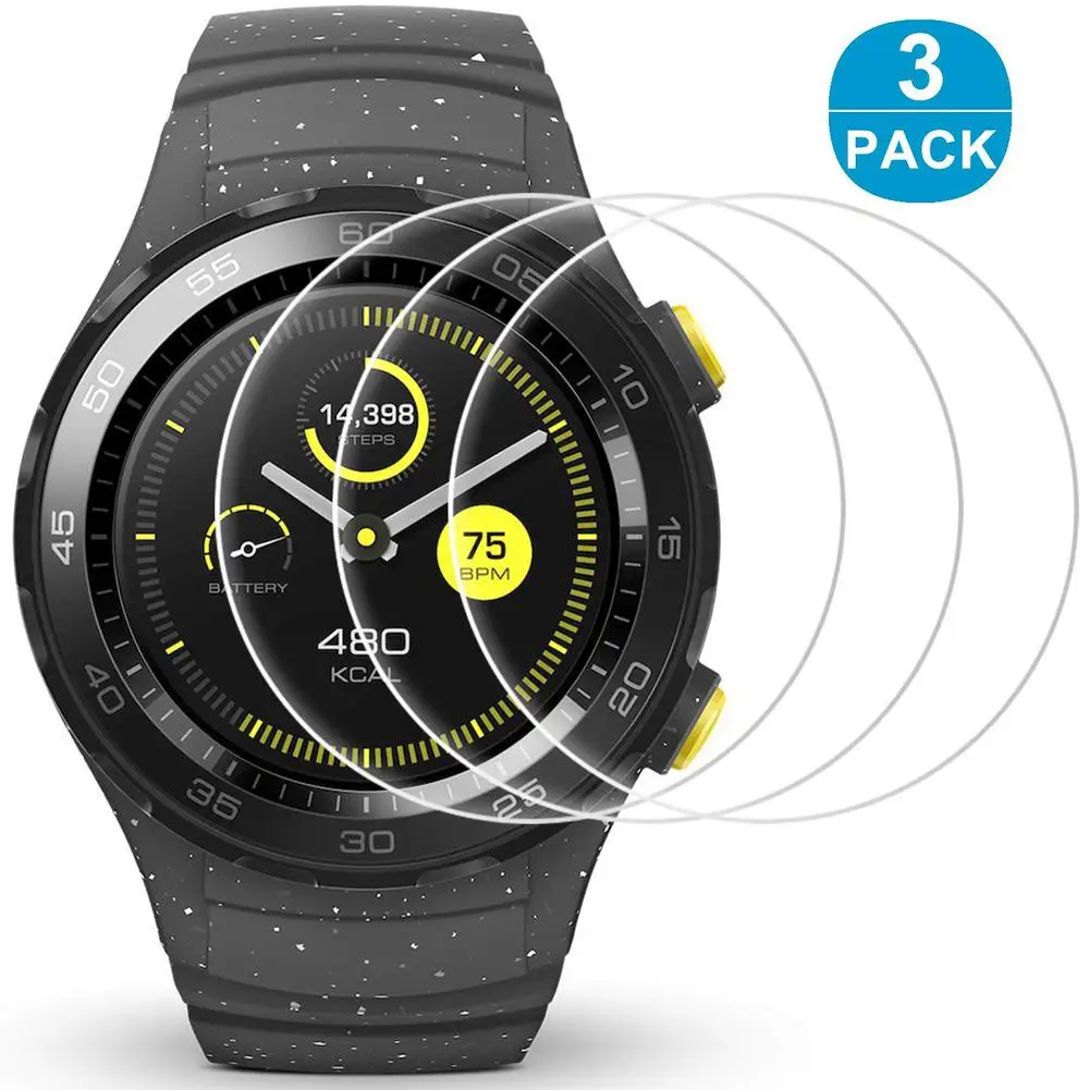 

3Pcs Tempered Glass HD Front Protective Film for Huawei Watch 2 Pro 46mm GT 2
