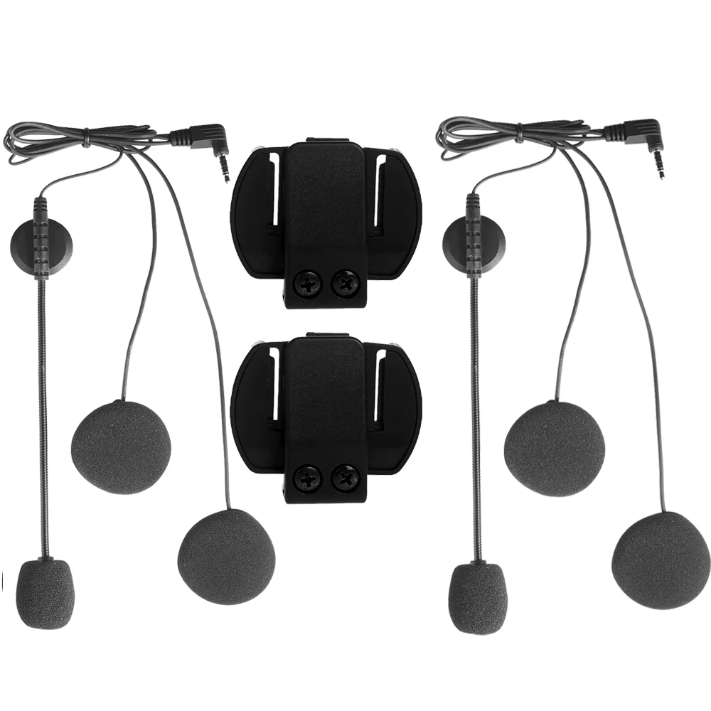 Bluetooth-гарнитура для мотоциклетного шлема 3 5 мм 2 шт. | Автомобили и мотоциклы