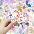 50 шт.упак. мультфильм Единорог наклейка 