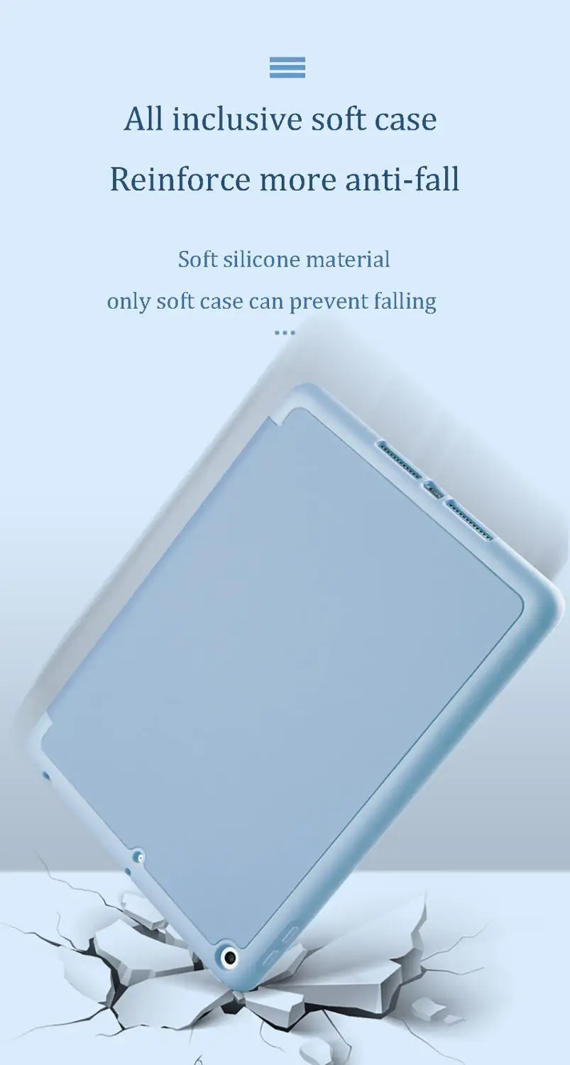 Чехол для iPad Air 3 10 5 2019 модель A2123 A2152 A2153 A2154 тонкий силиконовый мягкий чехол умный