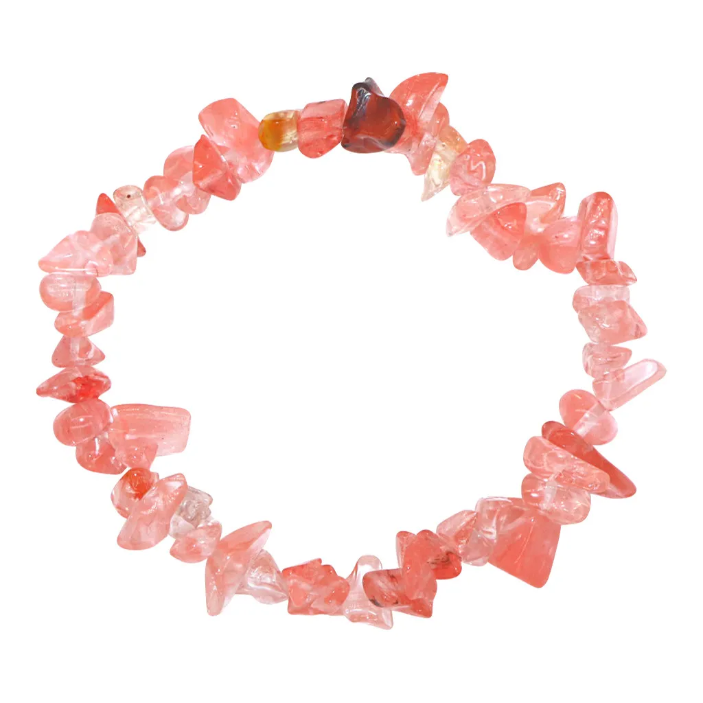 Натуральный драгоценный камень 5-8 мм чип бусины эластичный браслет Исцеление Re iki