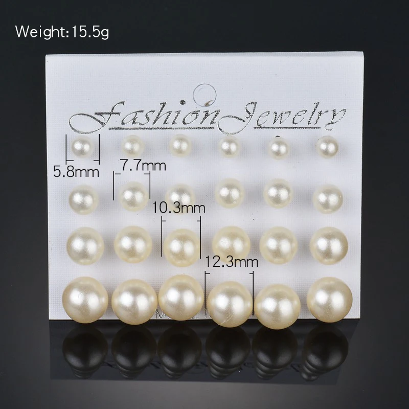 Женские серьги гвоздики с имитацией жемчуга серебряного цвета|Серьги-гвоздики| |