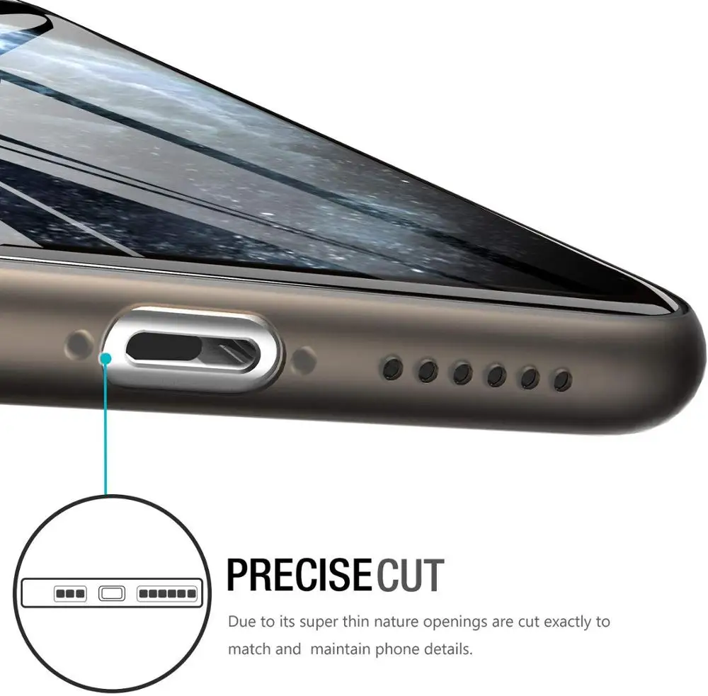 Ультратонкие матовые жесткие чехлы для iPhone 12 Mini 11 Pro XS Max XR X 8 Plus 7 6 6S SE 2020 чехол с