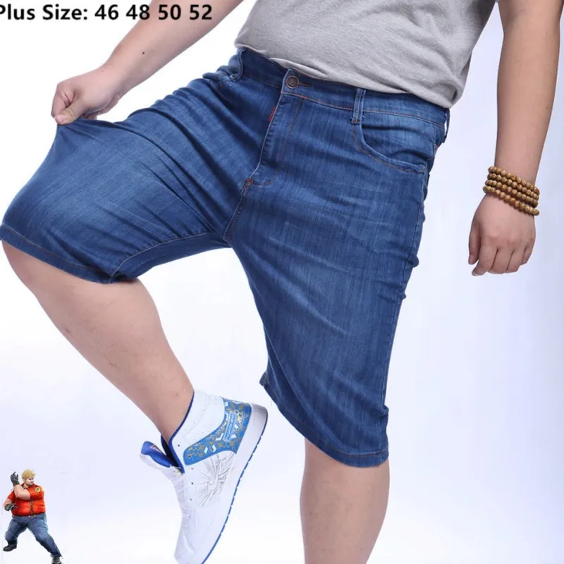 Джинсовые шорты мужские тонкие Стрейчевые классические брюки из джинсовой ткани