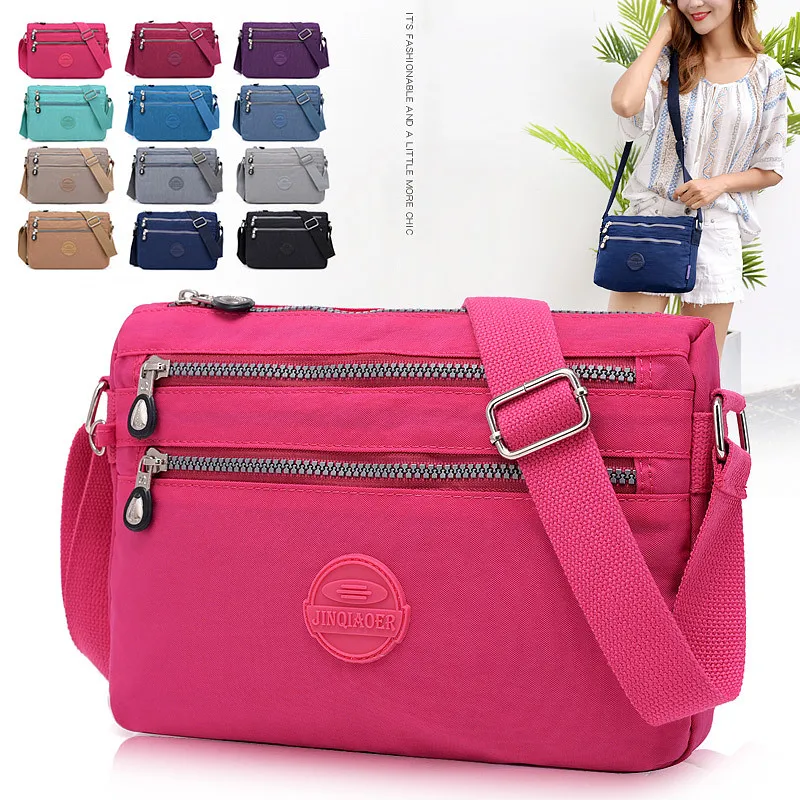 Водонепроницаемая нейлоновая сумка на плечо для женщин роскошные дорожные
