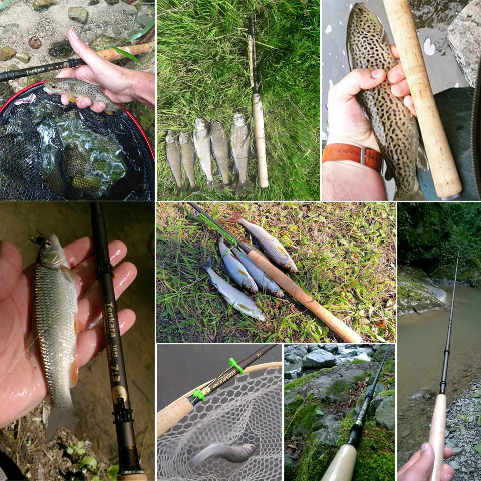 

9/10/11//12/13ft Classical Tenkara Fly Fishing Rod 7:3 Action Super Light Traditional Tenkara Rod With Hook Keepers
