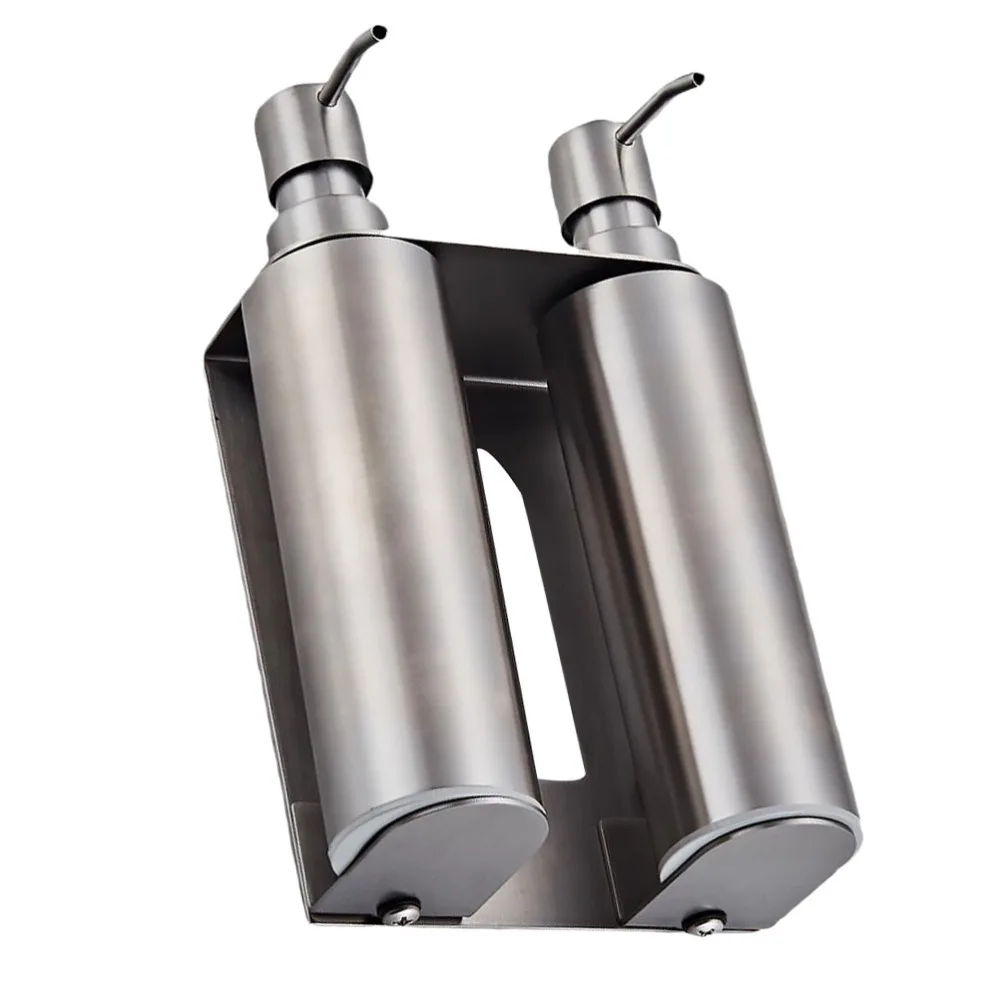 Ручной пресс диспенсер для мыла настенный держатель жидкого многоразовый пустое