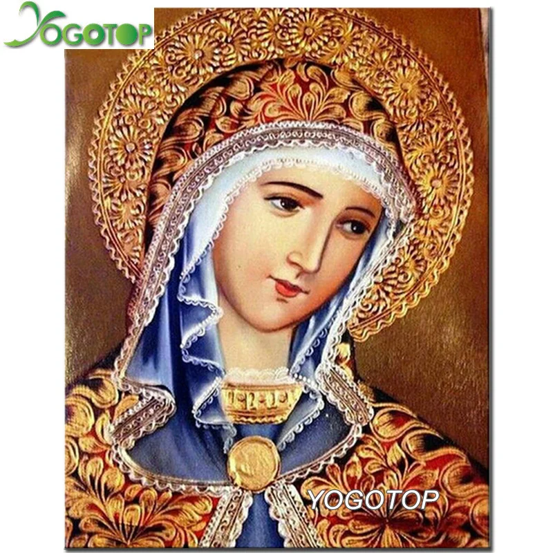

Full Diamond 5D DIY Diamond Painting virgin Mary,diamond Embroidery Cross Stitch Rhinestone Mosaic Painting religious YY2463