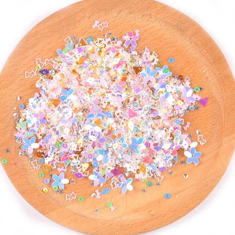 10 г(около 1000 шт) Смешанные Блестки для рукоделий блестки DIY Face Nail Art Decor Shell Spangle швейные принадлежности блестки наклейки C2677