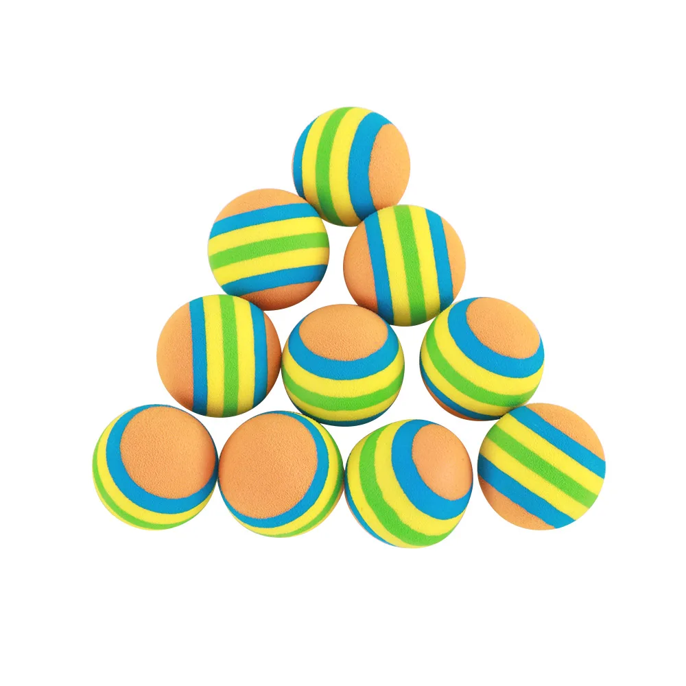 10 шт./партия Радужный мячик игрушка для животных EVA Мягкая интерактивная Кошка