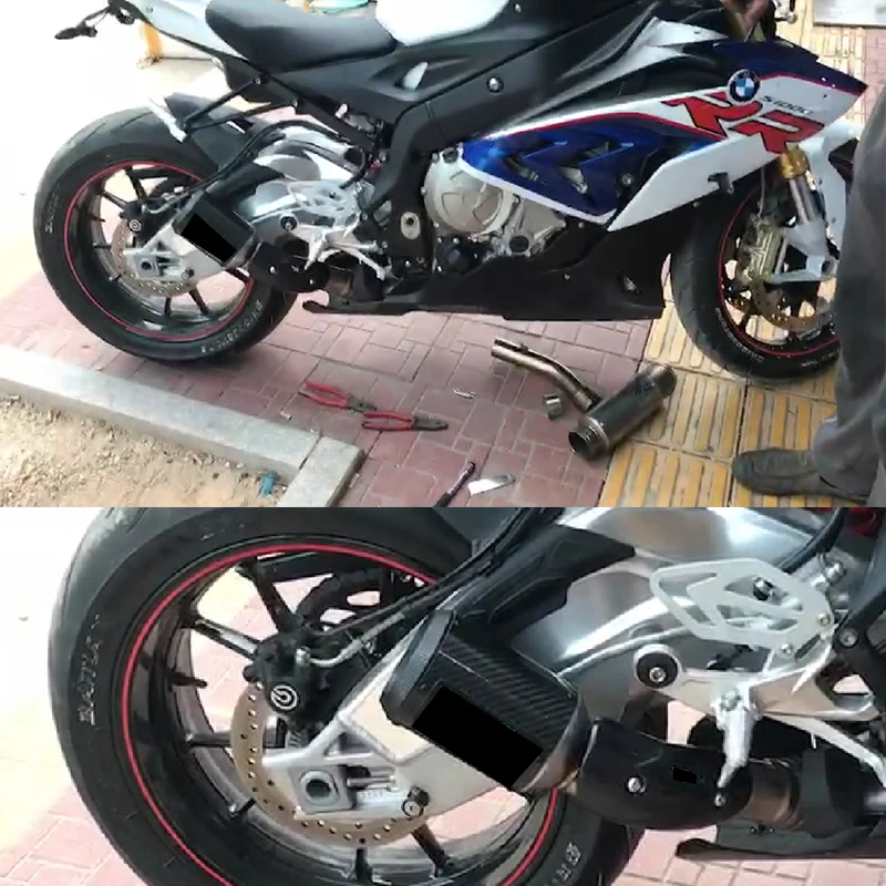 Подходит для BMW S1000RR 2018 2017 глушитель выхлопных газов и запасные части комнатных