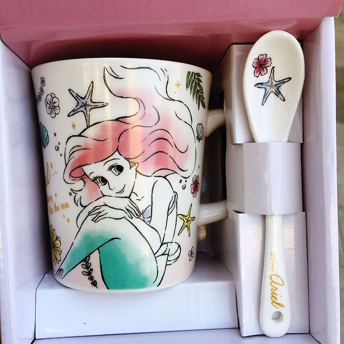 Мультяшная милая маленькая Русалка Ариэль Алиса Рапунцель Принцесса фарфоровая