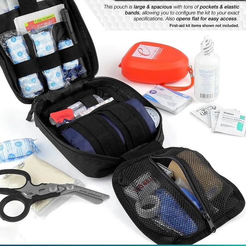 Racer Cut Tactical Medical Bag Car Emergency Kit IFAK Molle Tool Bag Military Tactical EDC Pouch First Aid Kit
