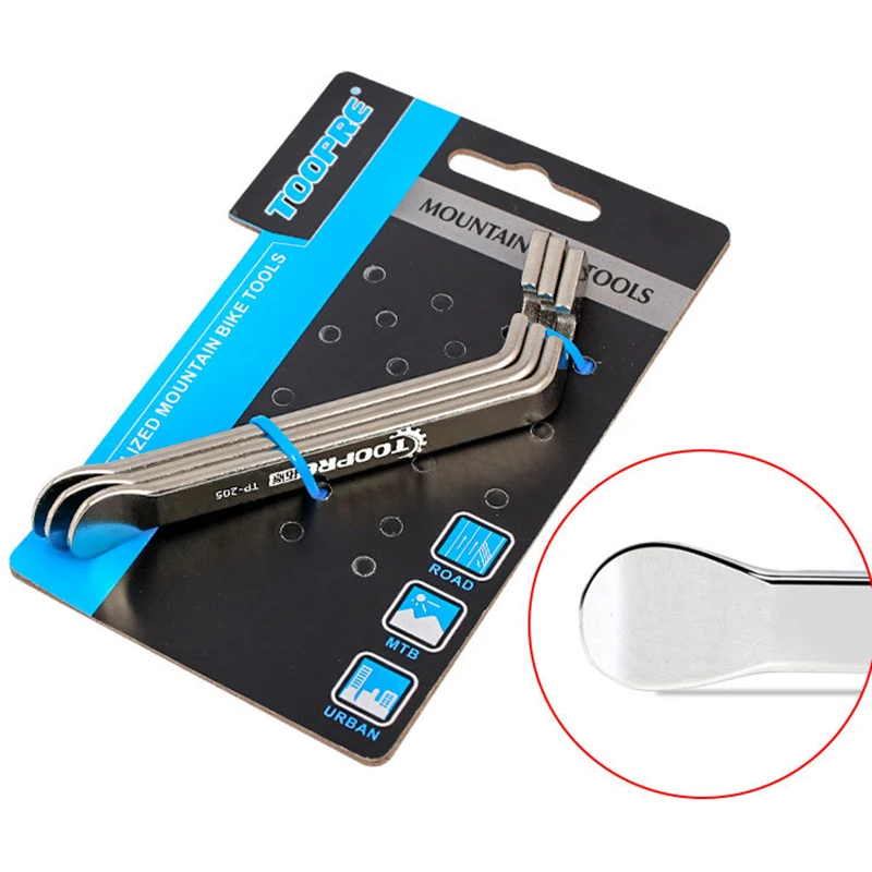 

3pcs/set Cycling Tire Lever Pry Up Tool Mountain Bicycle Type Metal Pry Bar Stainless Steel Bike Wheel Remover Repair Tools