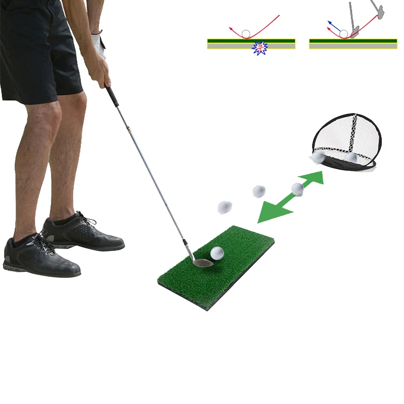 Коврик для гольфа 12 дюймов 24 дюйма Тренировочный ударов портативный коврик