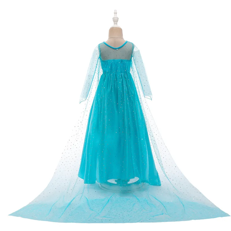 2021 летний костюм принцессы Детская длинная одежда для свадьбы платье Эльзы