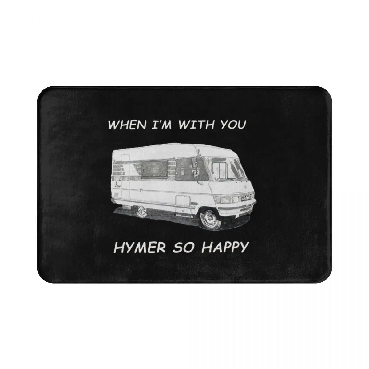 

happy Camper Polyester Doormat Rug carpet Mat Footpad Anti-slip durable Kitchen Bedroom balcony toilet Living Room 40*60cm