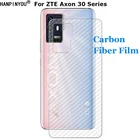 Прозрачная задняя защитная пленка из углеродного волокна для ZTE Axon 30 Pro Plus Ultra 5G 3D (не закаленное стекло)