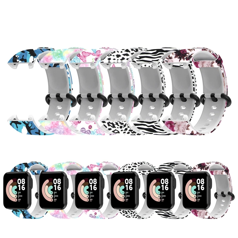 

For Redmi Mi Watch Lite Strap Silicone Replacement Sport Band Printed Bracelet